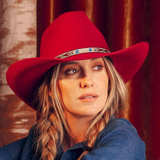 Charlie 1 Horse | Lainey Wilson Wild Horses Wool Felt Western Hat | 124967 | lsfone | RED