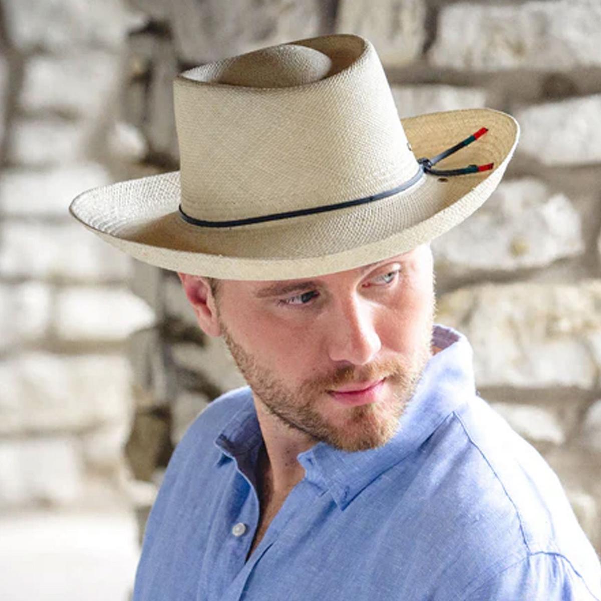 Bigalli | Los Rios Panama Straw Gambler Hat | 129255 | lsmone | NATURAL