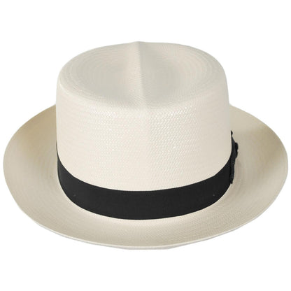 Stetson | 42 Optimo Shantung Straw Fedora Hat | 127071 | front | NATURAL