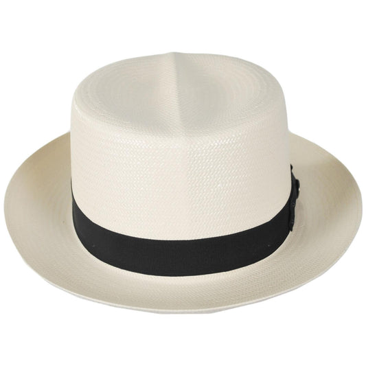 Stetson | 42 Optimo Shantung Straw Fedora Hat | 127071 | front | NATURAL