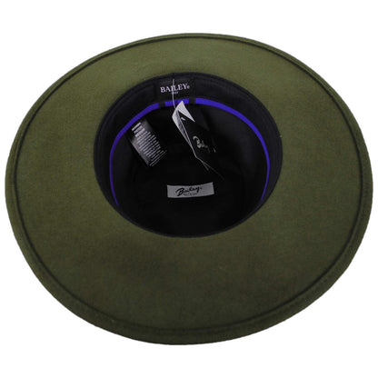 Bailey 1922 | Piston Wool Felt Aussie Hat | 130349 | under | OLIVE