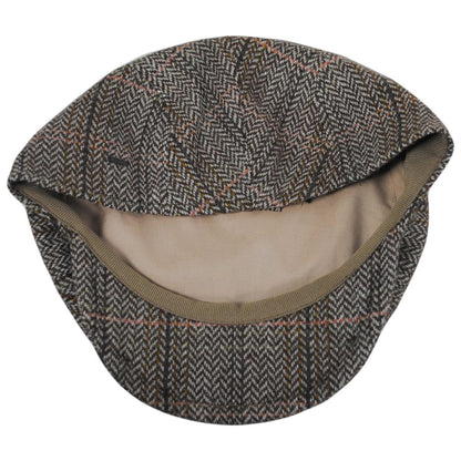 Bailey 1922 | Tulio Italian Wool Flat Cap | 167243 | under | BROWN