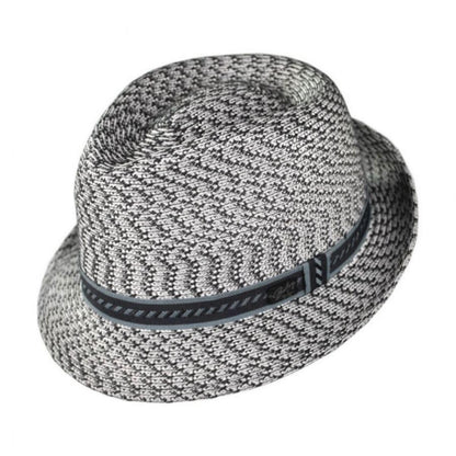Bailey 1922 | Mannes Poly Braid Fedora Hat - Classic | 127844 | lead | CHARCOAL MULTI