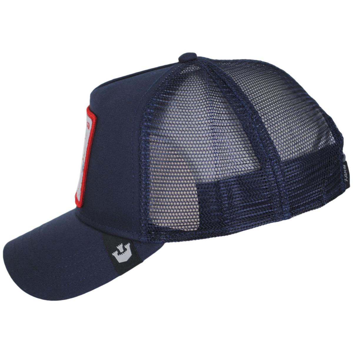 Goorin Bros | Crab Crackin Mesh Trucker Snapback Baseball Cap | 200653NVY | profile | NAVY