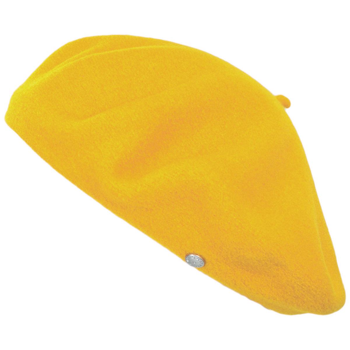Heritage par Laulhere | Authentique Classic Wool Beret | 151058 | lead | JAUNE