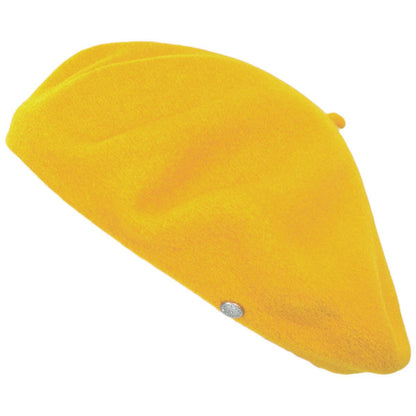 Heritage par Laulhere | Authentique Classic Wool Beret | 151058 | lead | JAUNE