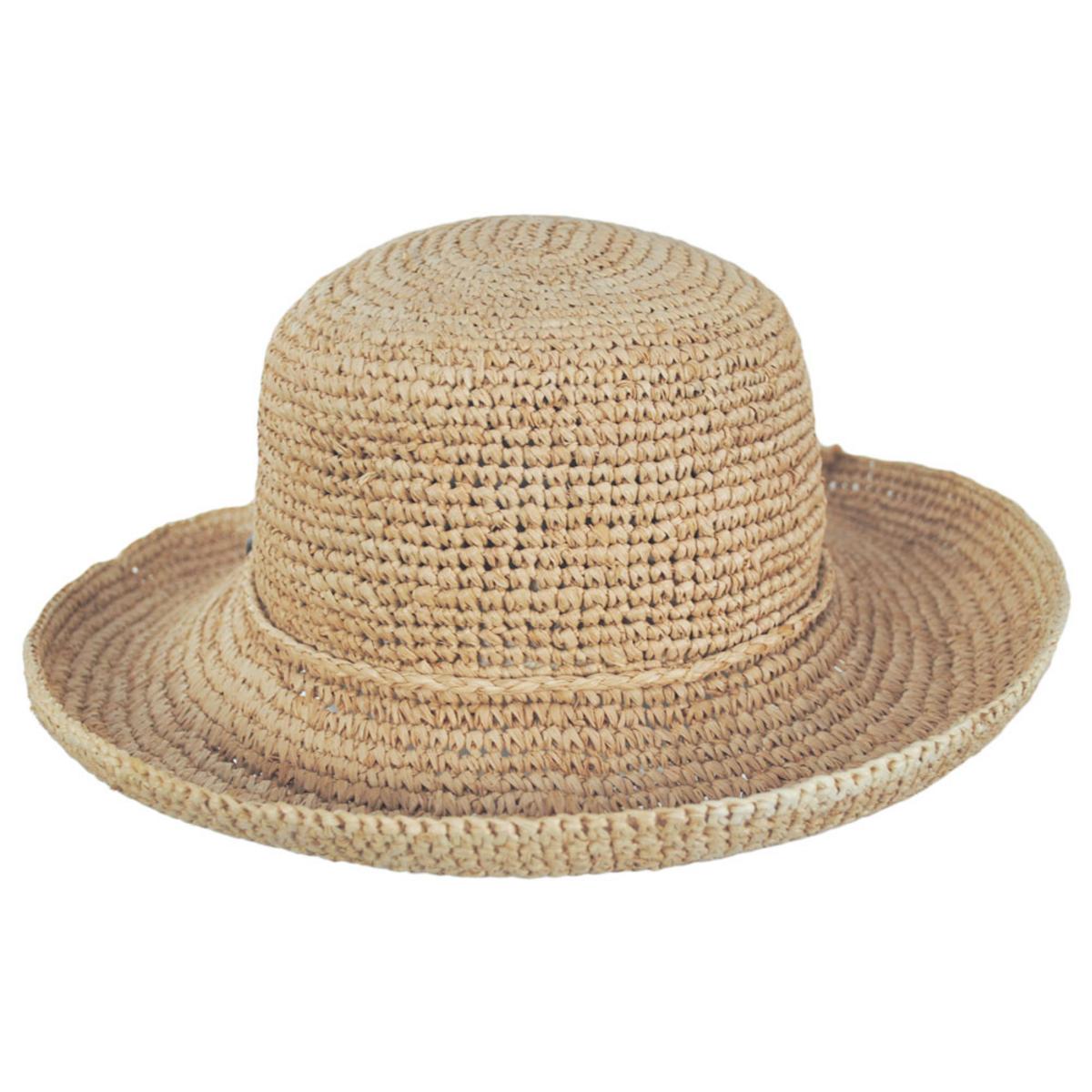 Twisted Raffia Straw Boater Hat