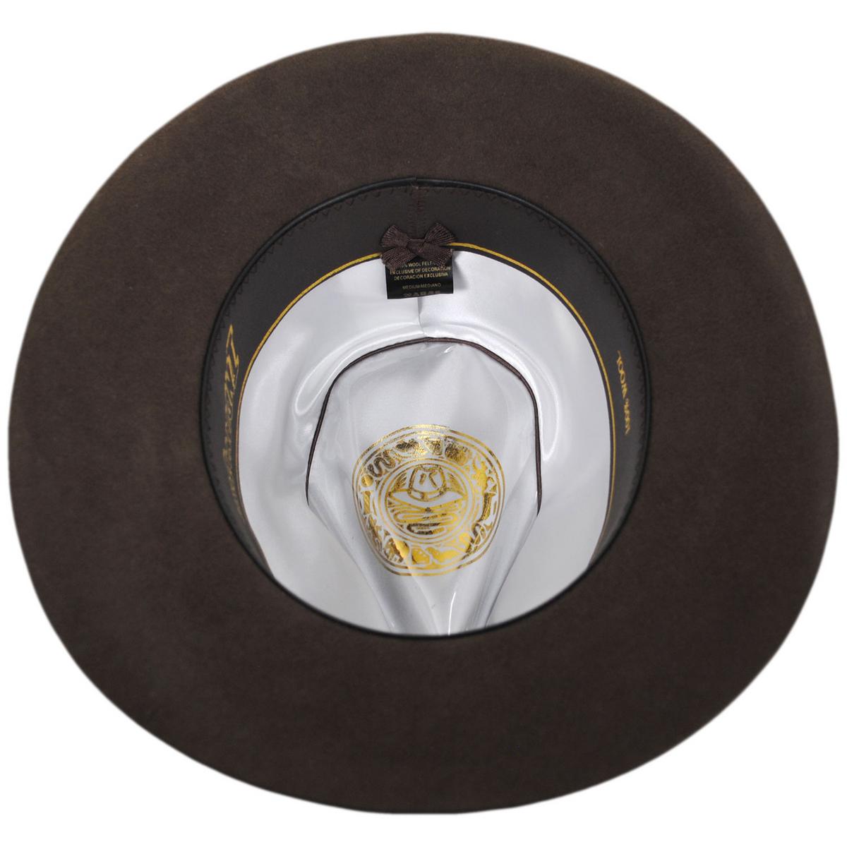 Indiana Jones | Officially Licensed Wool Felt Fedora Hat | 130445 | under | BROWN