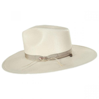 Stetson | JW Marshall Shantung Straw Western Hat | 127017 | profile | NATURAL
