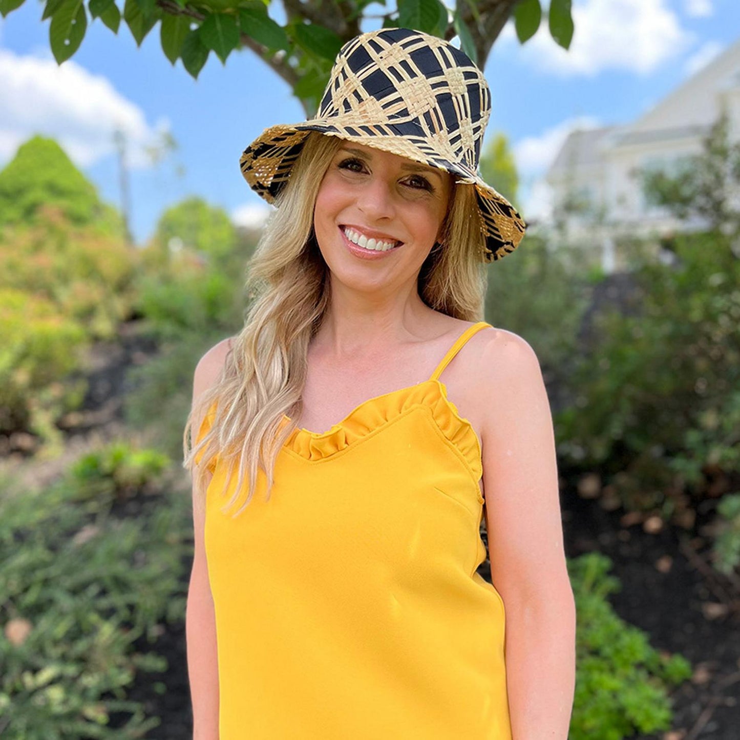 Physician Endorsed | Noa Raffia and Ribbon Bucket Hat | 102649 | lsfone | NATURAL/BLACK