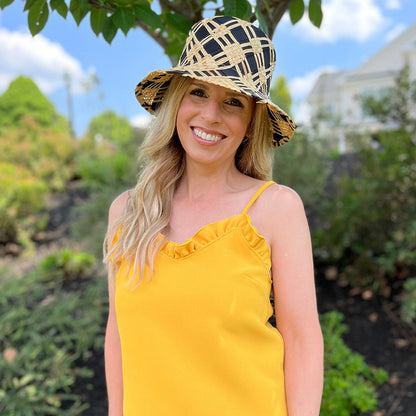 Physician Endorsed | Noa Raffia and Ribbon Bucket Hat | 102649 | lsfone | NATURAL/BLACK