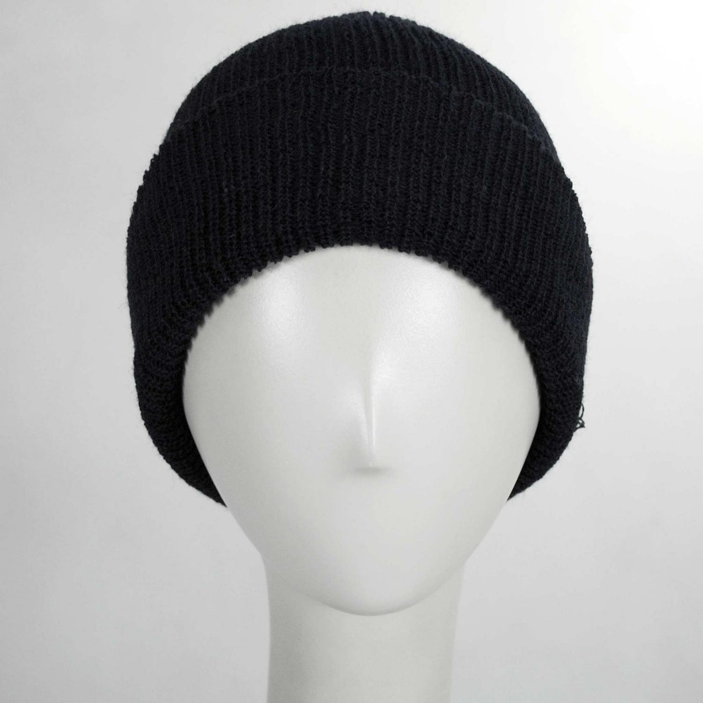 Village Hat Shop | Genuine Government Issue Wool Watch Cap | 503000 | front | BLACK