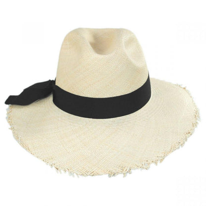 Bigalli | Georgia Panama Straw Fedora Hat | 104701 | front | NATURAL