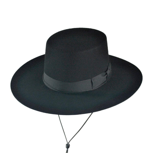 Jaxon Hats | Wholesale Made in the USA - Classics Wool Felt Bolero Hat B2B Pre-Pack | B2B191721 | lead | BLACK