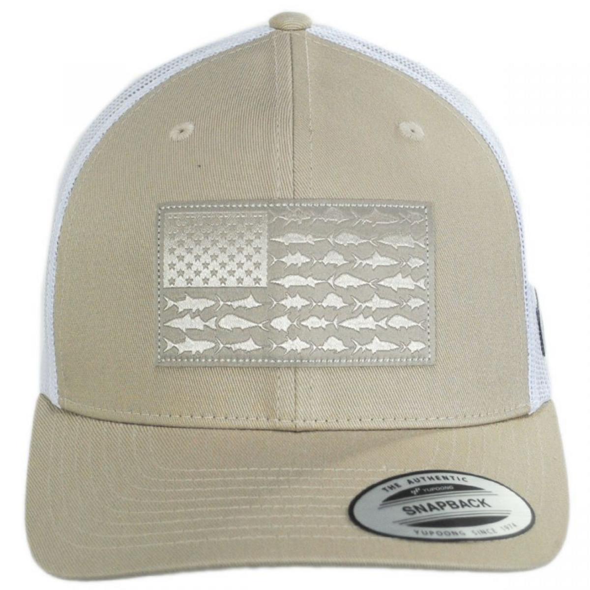 Columbia Sportswear | PFG Fish Flag Mesh Snapback Baseball Cap | 400151 | front | FOSSIL