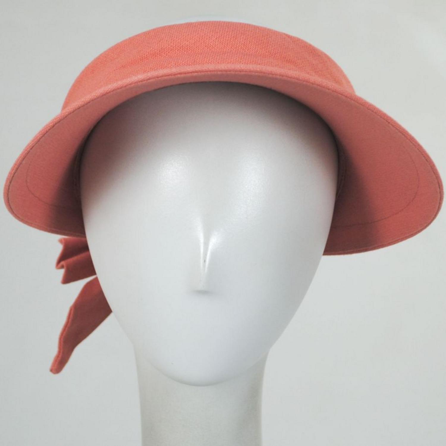 Scala | Backbow Cotton Visor | 195018 | profile | TERRACOTTA