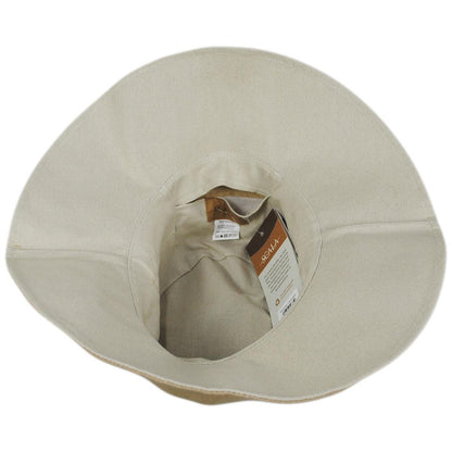 Scala | Alma Ponytail Cotton Bucket Hat | 106443 | under | DESERT