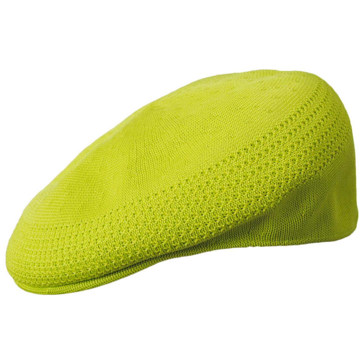 Kangol | Tropic Ventair 504 Ivy Cap - Sulphur & Cranberry | 160803SC | profile | SULPHUR