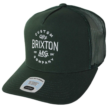 BRIXTON HATS | Fremont NetPlus Mesh Trucker Snapback Baseball Cap | 201896 | lead | PRIMAL GREEN/PRIMAL GREEN