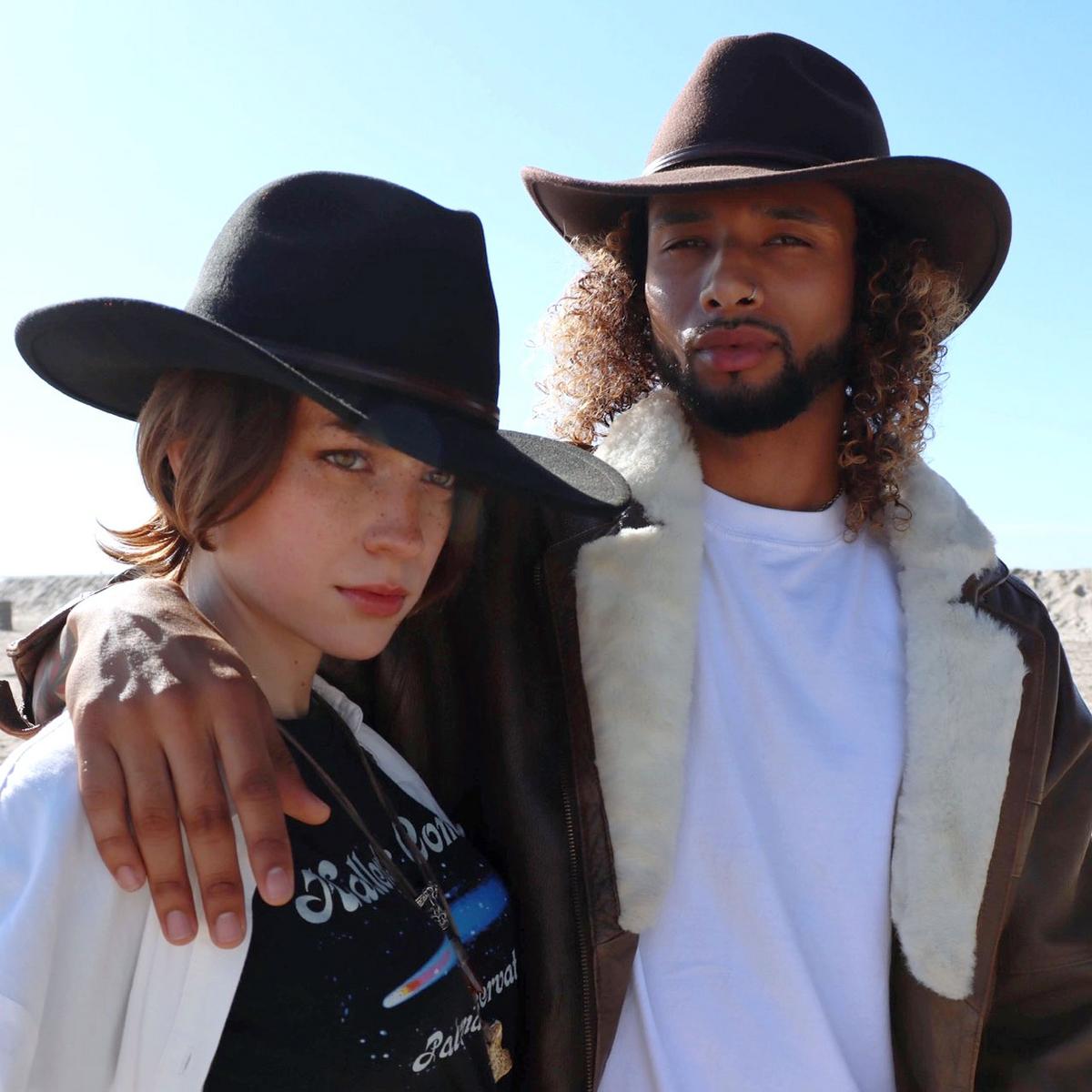 Jaxon Hats | Sedona Wool Felt Cowboy Hat | 135011 | lsfthree | BROWN