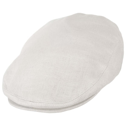 Jaxon Hats | Linen and Cotton Ivy Cap | 167732 | lead | WHITE
