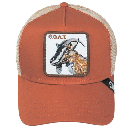 Goorin Bros | Goat Mesh Trucker Snapback Baseball Cap | 200427 | front | RUST
