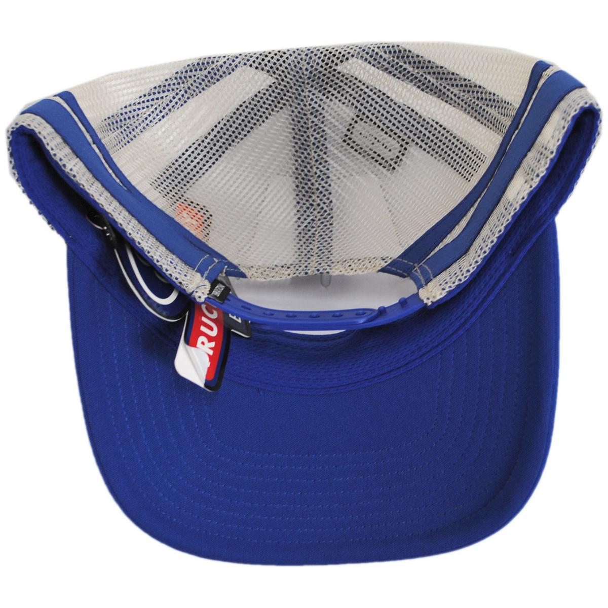 BRIXTON HATS | Ford Built Tough Foam Mesh Snapback Trucker Cap | 201883 | under | FORD BLUE/WIMBLETON WHITE
