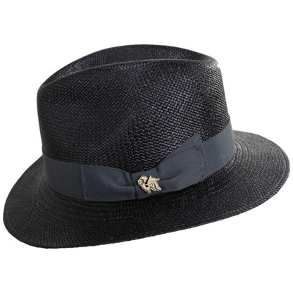 Bigalli | Jacques Panama Safari Fedora Hat | 129246 | profile | BLACK