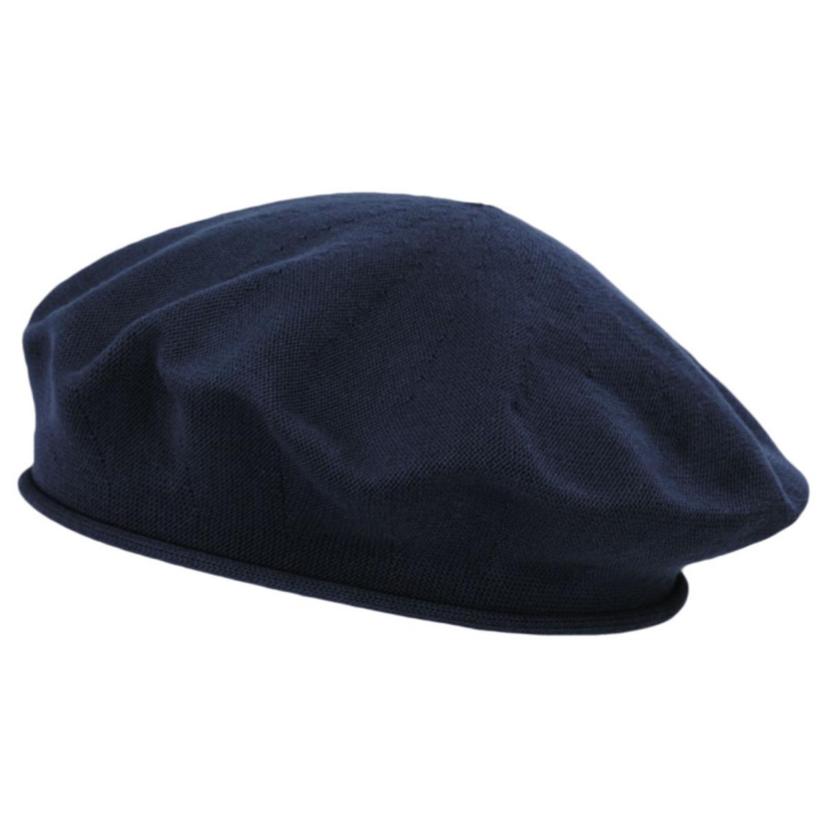sur la tete | Cotton Beret - 11.5 inch Diameter | 151101 | lead | NAVY