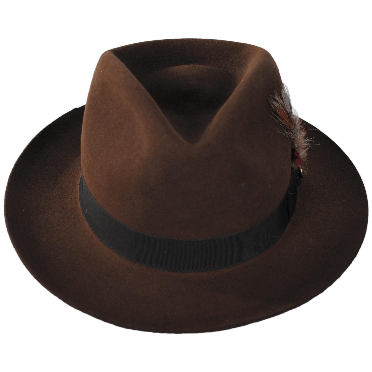 Stetson | Chatham Fur Felt Fedora Hat | 130610 | front | MINK