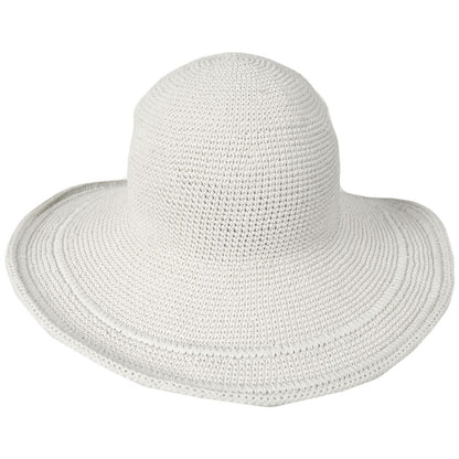 San Diego Hat Company | Bali Cotton Crochet Sun Hat  | 108934 | front | WHITE
