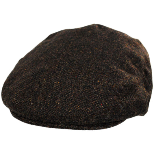 Jaxon Hats | Troubadour Tweed Wool Blend Ivy Cap | 167567 | lead | BROWN