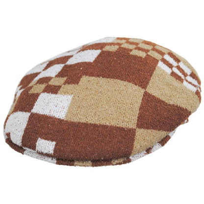 Kangol | Bermuda Pop Gingham 504 Ivy Cap | 161008 | lead | MAHOGANY/OAT