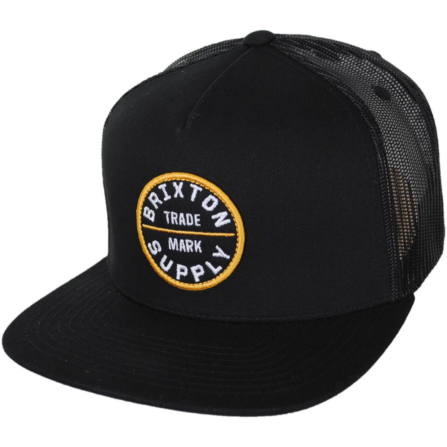 BRIXTON HATS | Oath Trucker Snapback Baseball Cap | 201704 | lead | BLACK/BLACK