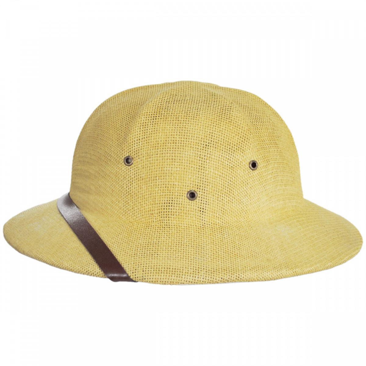 Village Hat Shop | Toyo Straw Pith Helmet | 128800 | profile | TAN