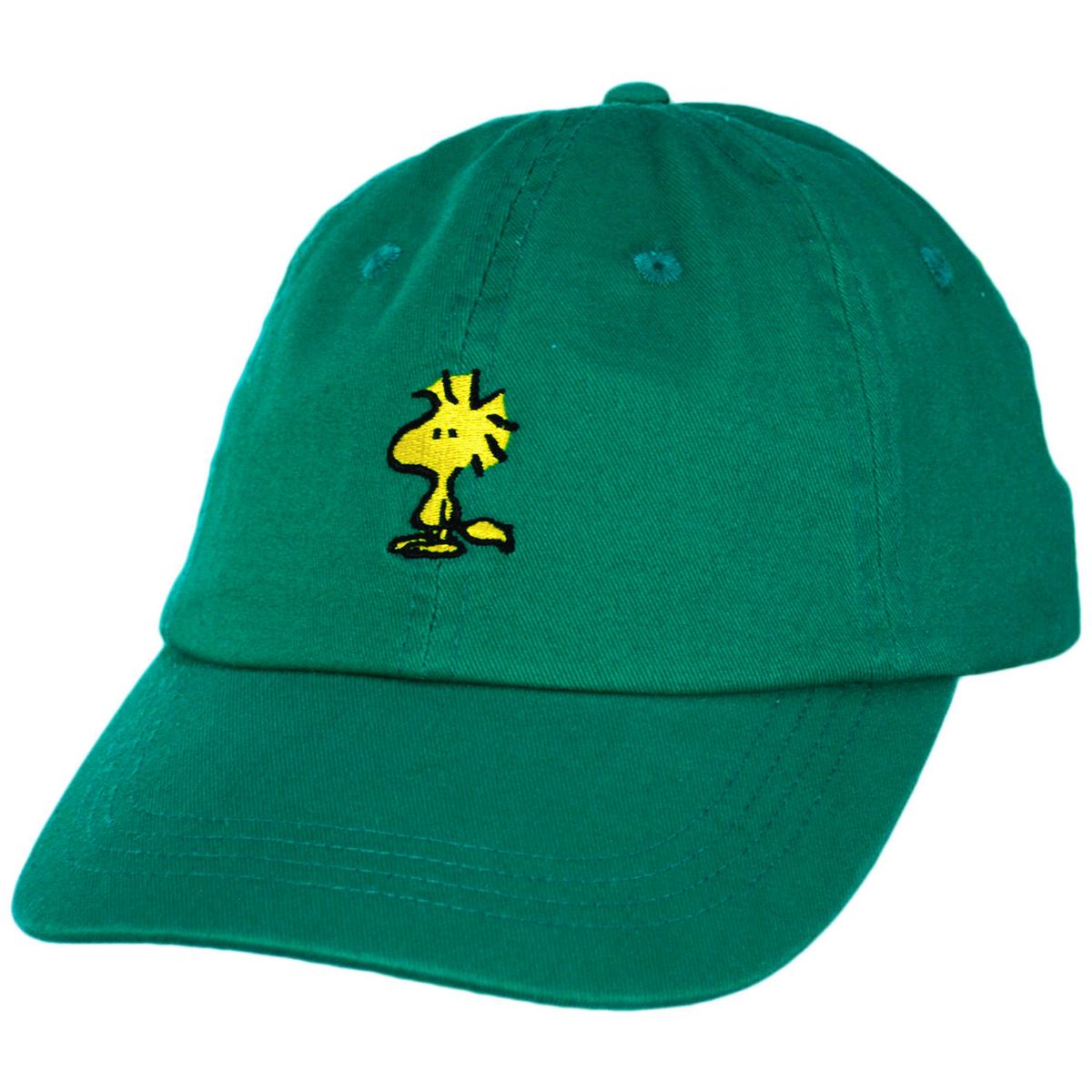 Peanuts | Woodstock Cotton Strapback Baseball Cap Dad Hat | 201310 | lead | GREEN