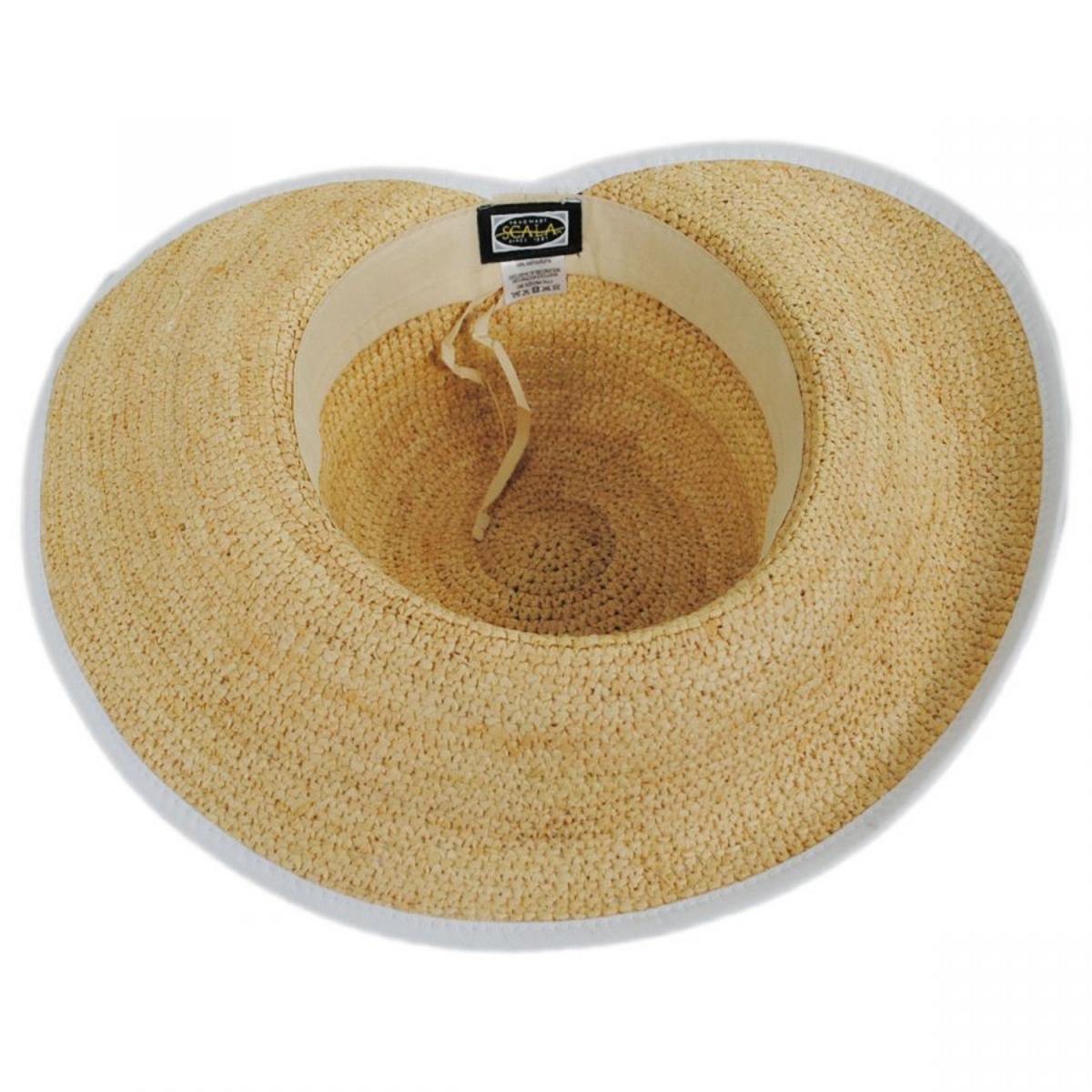 Via Garibaldi Raffia Straw Facesaver Hat