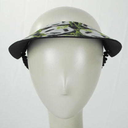 The Incredible Sunvisor | Springlace Pandas Sunvisor | 196376 | front | BLACK/WHITE