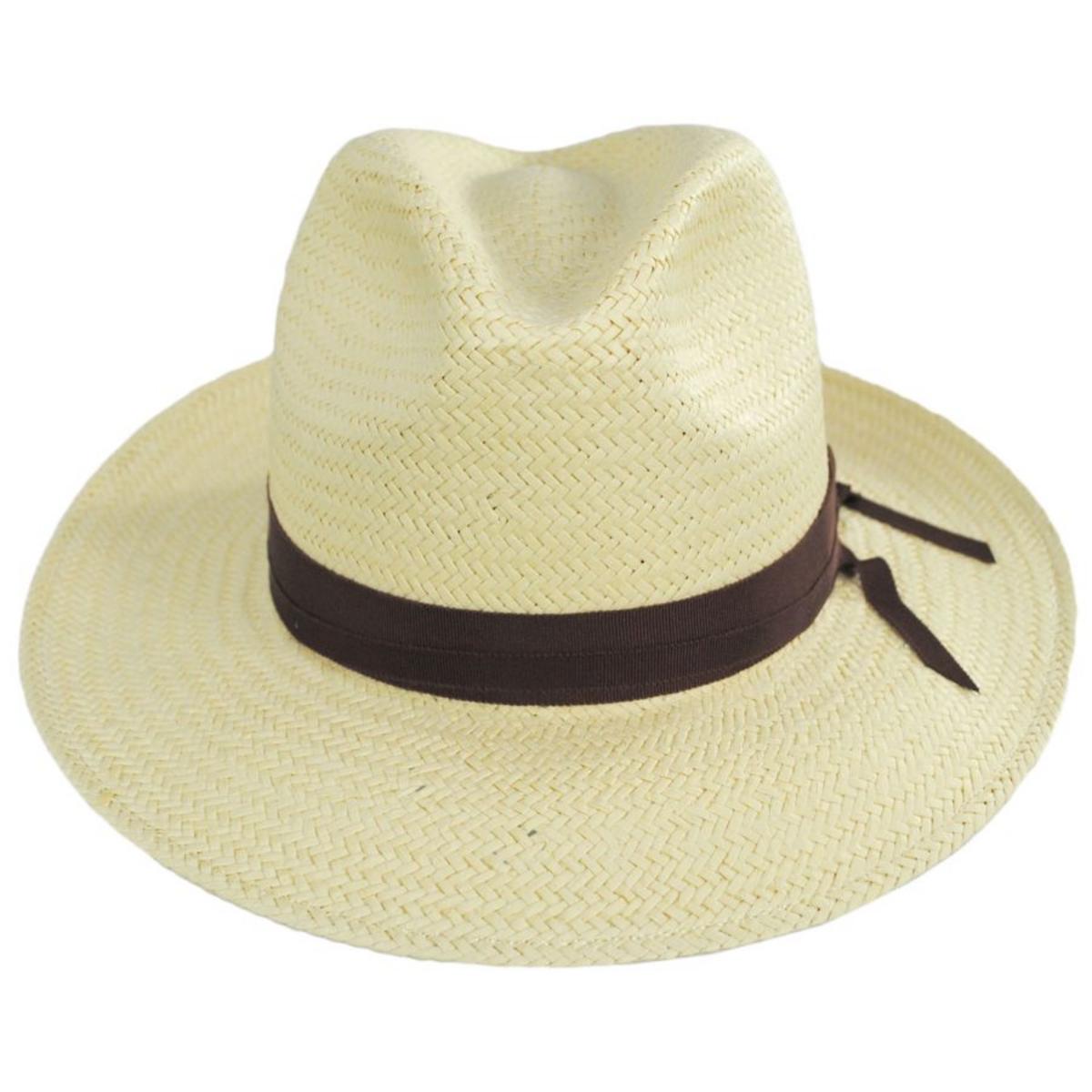 Bailey 1922 | Winstone Raindura Straw Fedora Hat | 127743 | front | NATURAL