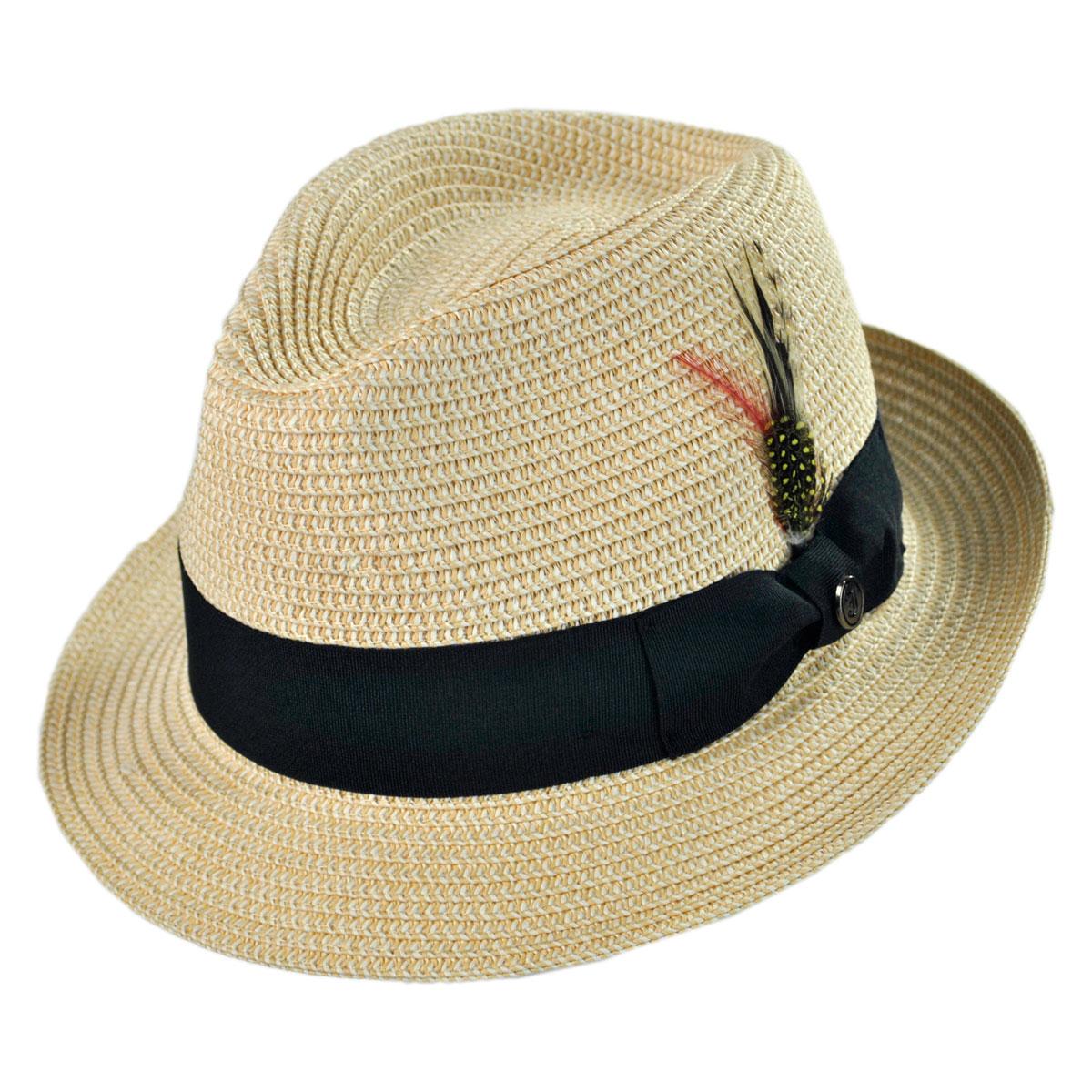 Jaxon Hats | Wholesale Toyo Straw Braid Trilby Fedora Hat B2B Pre-Pack
