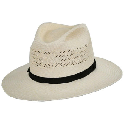 Bailey 1922 | Coram Panama Straw Fedora Hat | 127736 | lead | NATURAL