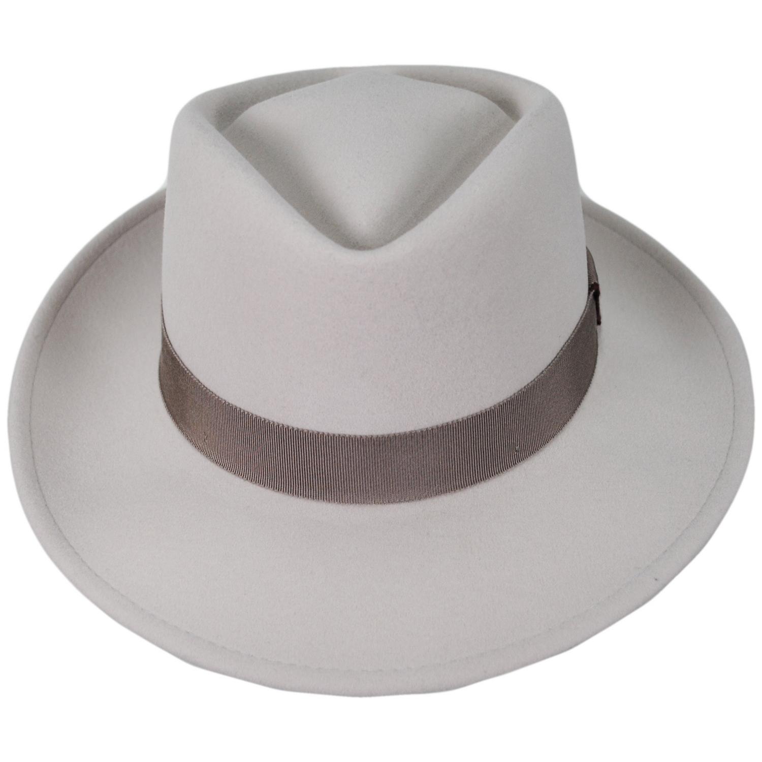 Bailey 1922 | Lasham Wool LiteFelt Fedora Hat | 133300 | front | BONE