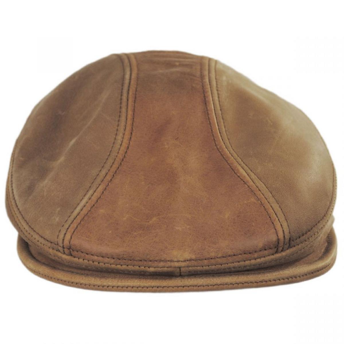 Vintage 1900 Leather Ivy Cap Village Hat Shop