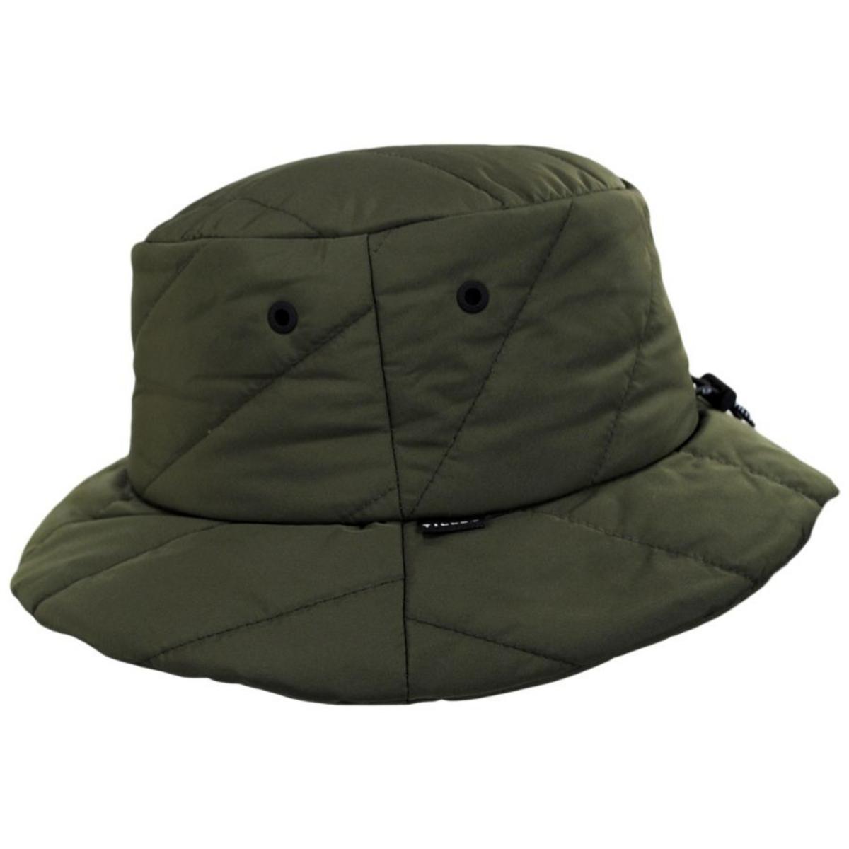 Tilley Endurables | Abbott Thindown Quilted Bucket Hat | 400845 | profile | OLIVE