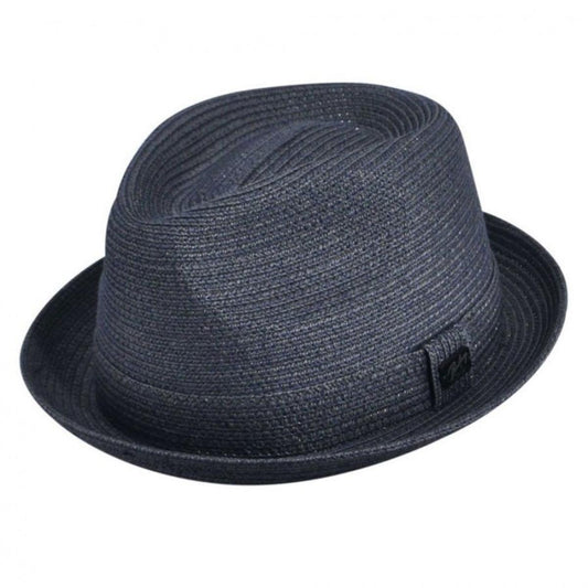 Bailey 1922 | Billy Braided Toyo Straw Fedora Hat - Classic Colors | 127843 | lead | NAVY