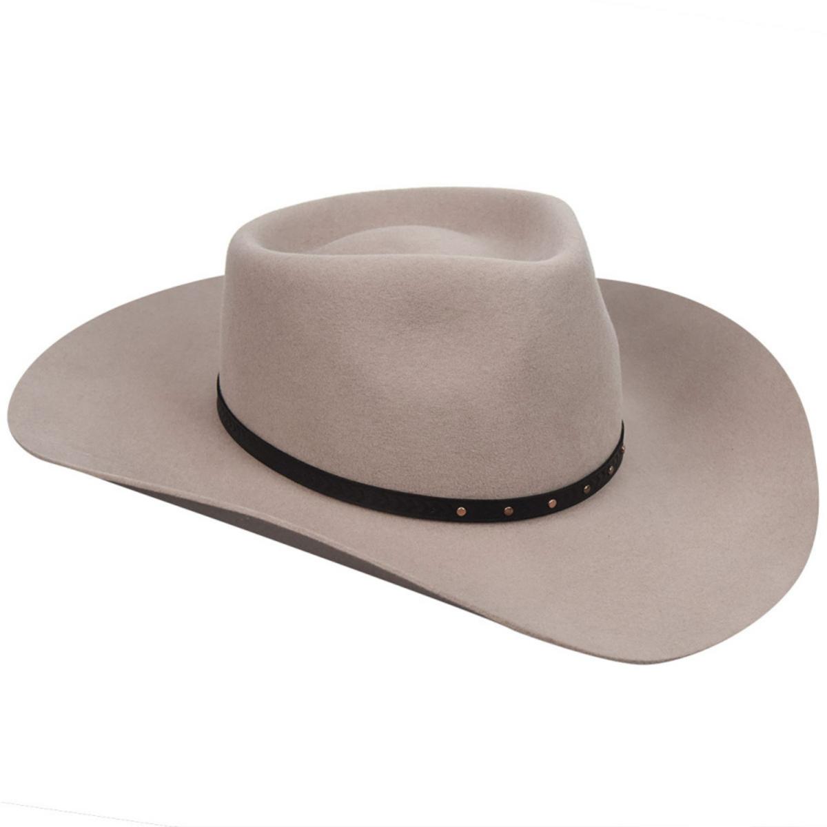 Bollman Hat Company | Heritage Collection 1950s Roy Wool Felt Western Hat | 130093 | profile | PECAN