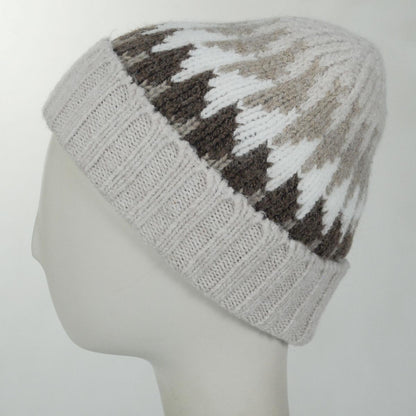 Scala | Kerrigan Recycled Knit Beanie Hat | 500046 | profile | CREAM