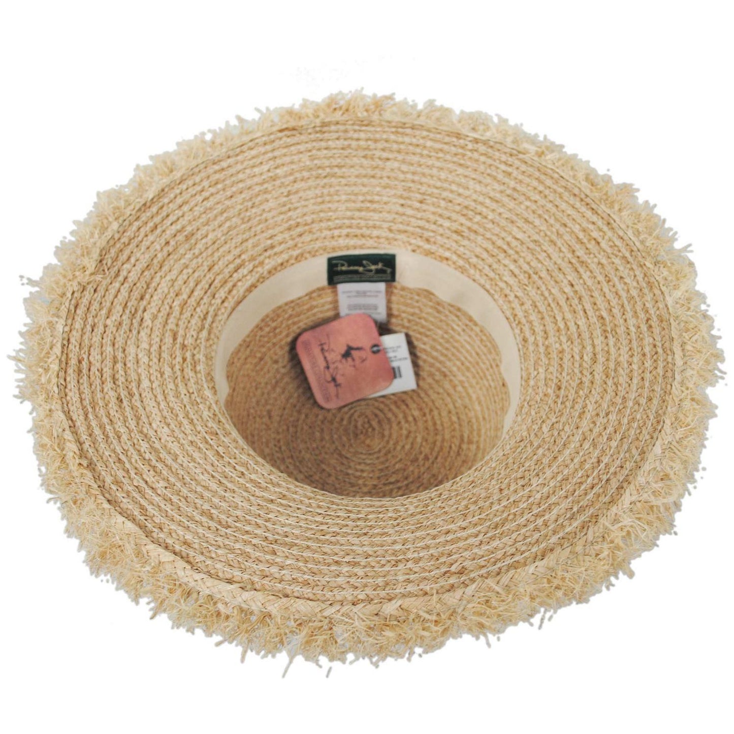 Panama Jack | Baja Cali Raffia Straw Swinger Sun Hat | 102016 | under | NATURAL