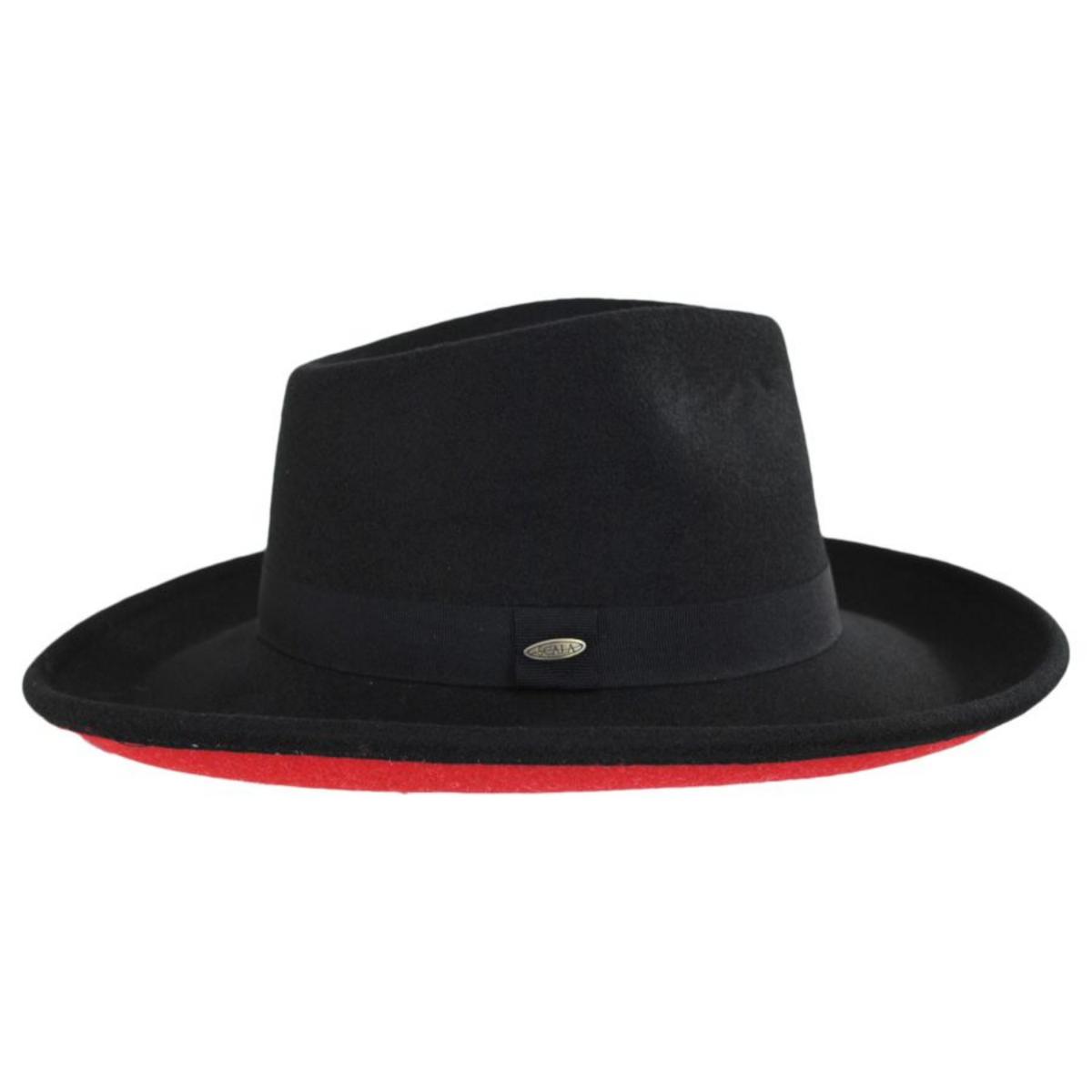 Scala | Dillane ProvatoKnit Rancher Hat | 123440 | profile | BLACK/RED