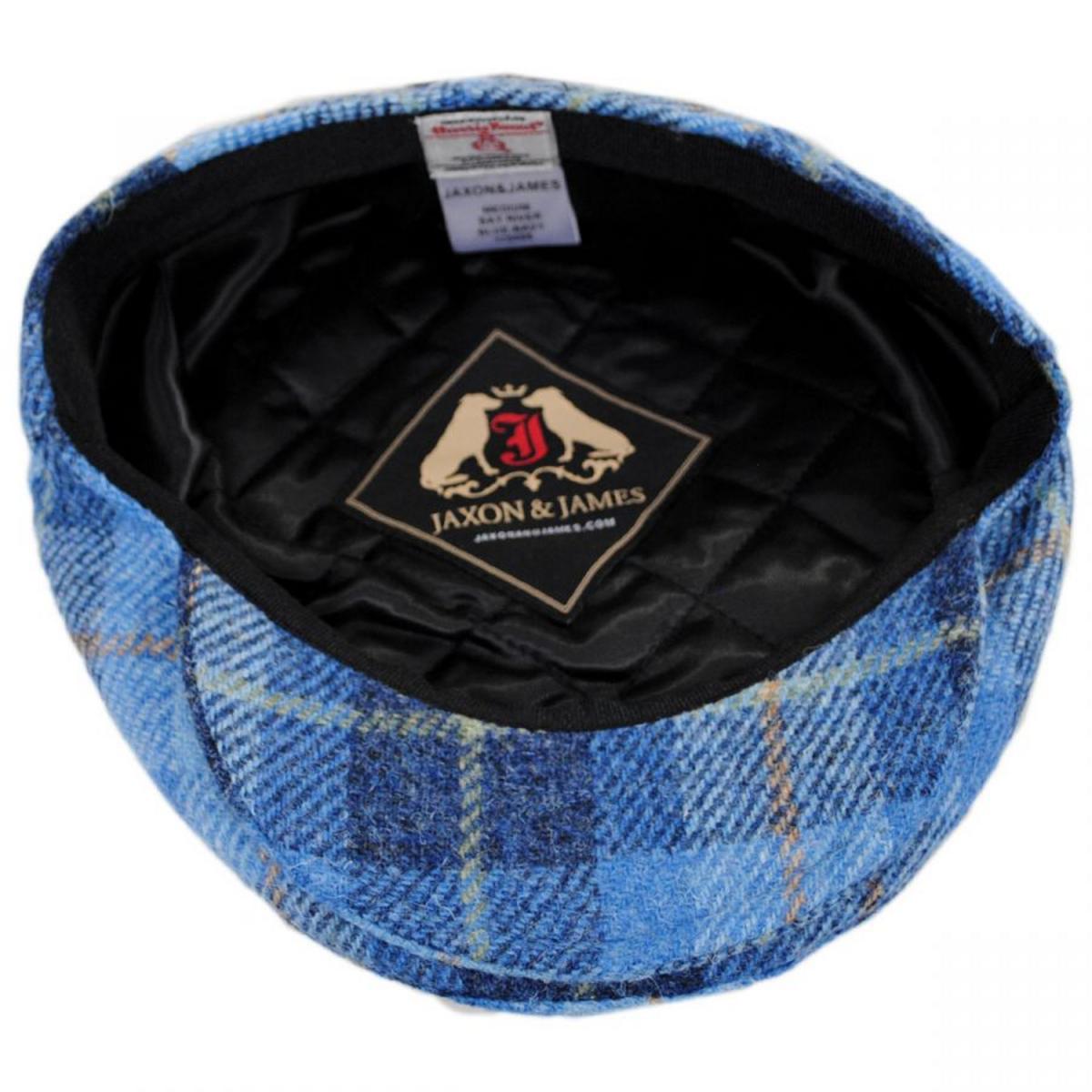 Jaxon & James | Bay River Harris Tweed Wool Ivy Cap | 170008 | under | BLUE/NAVY
